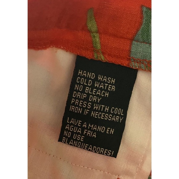 Lauren Ralph Lauren Women’s Multicolor Linen Hawaiian Floral Shorts Size 4 - Picture 7 of 10